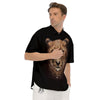 Cheetah Print Men's Short Sleeve Shirts-grizzshop