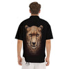 Cheetah Print Men's Short Sleeve Shirts-grizzshop