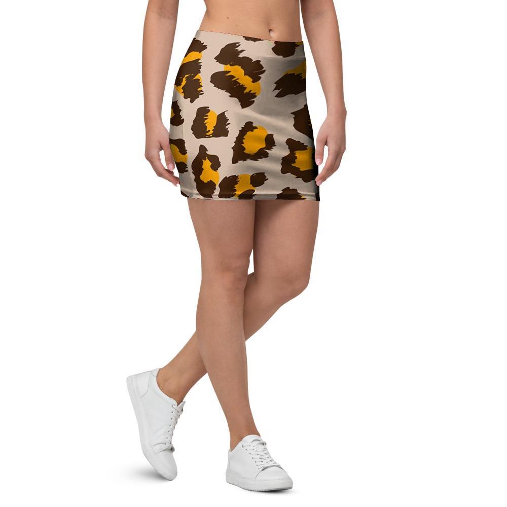 Cheetah Print Mini Skirt-grizzshop