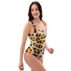 Cheetah Print One Piece Swimsuite-grizzshop