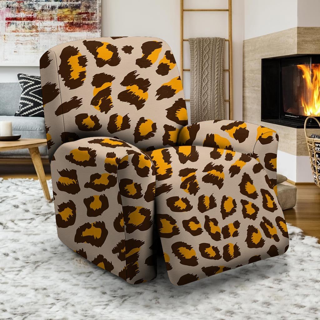 Cheetah Print Recliner Cover-grizzshop