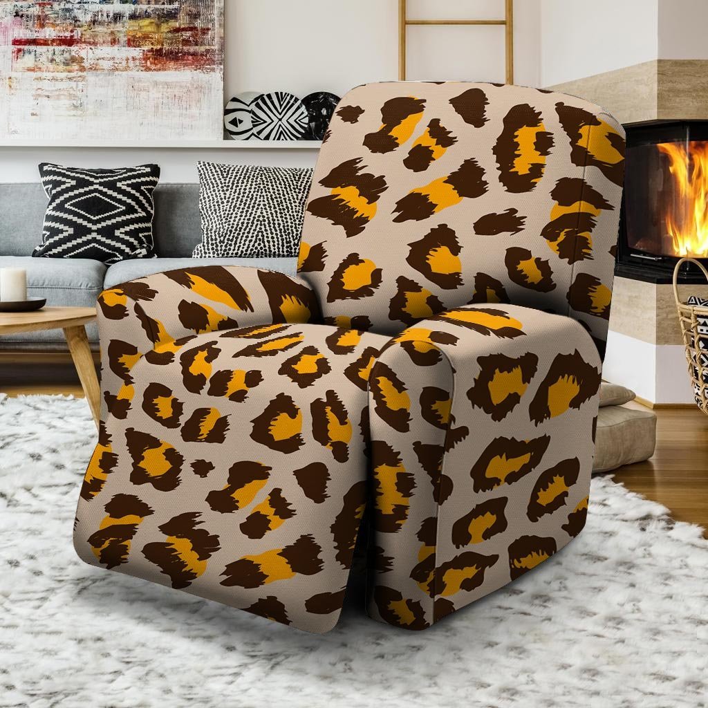 Cheetah Print Recliner Cover-grizzshop