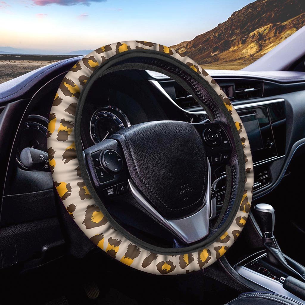 Cheetah Print Steering Wheel Cover-grizzshop