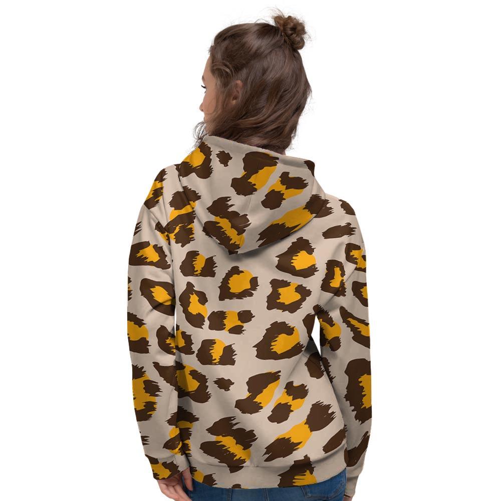 Cheetah Print Women's Hoodie-grizzshop