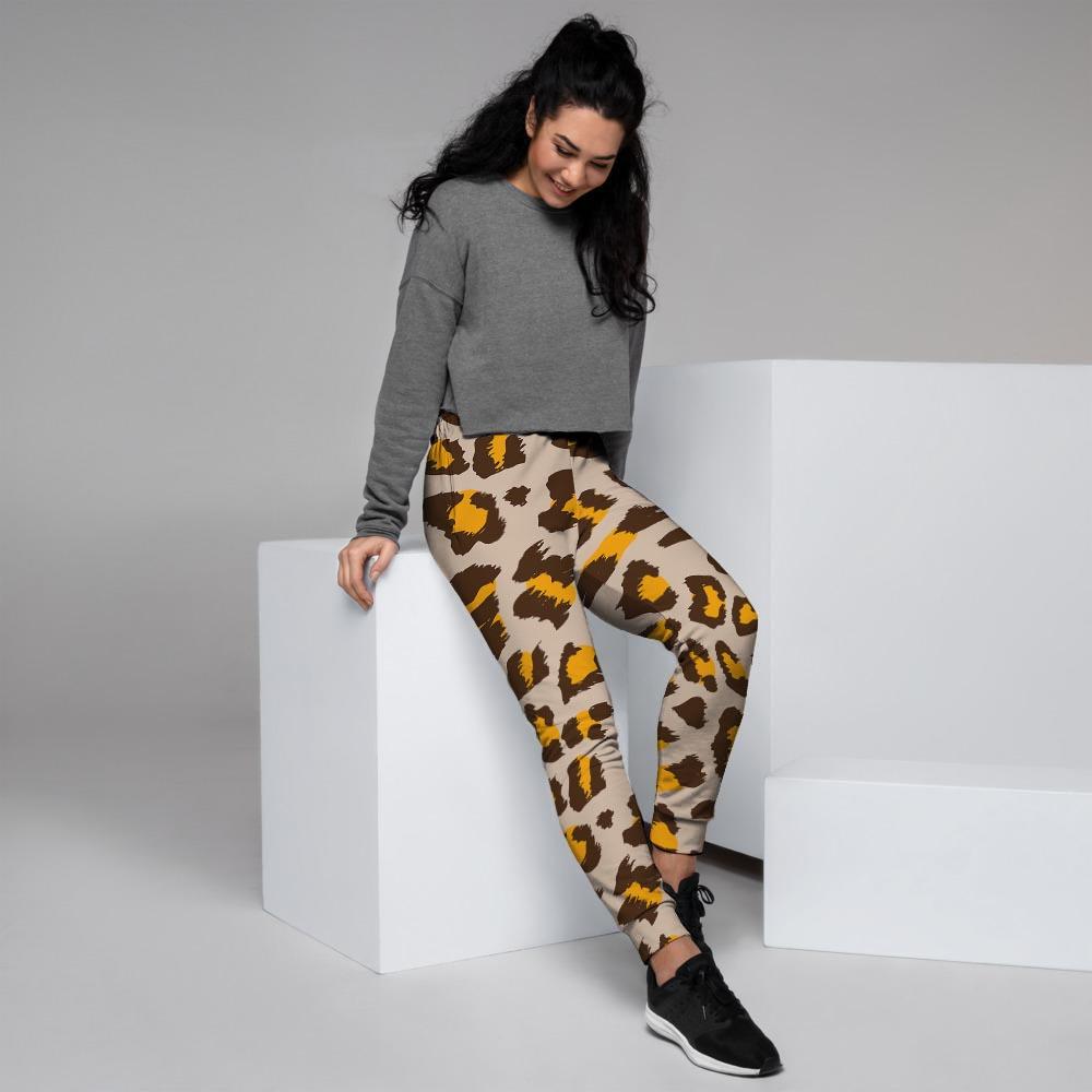 Cheetah Print Women's Joggers-grizzshop