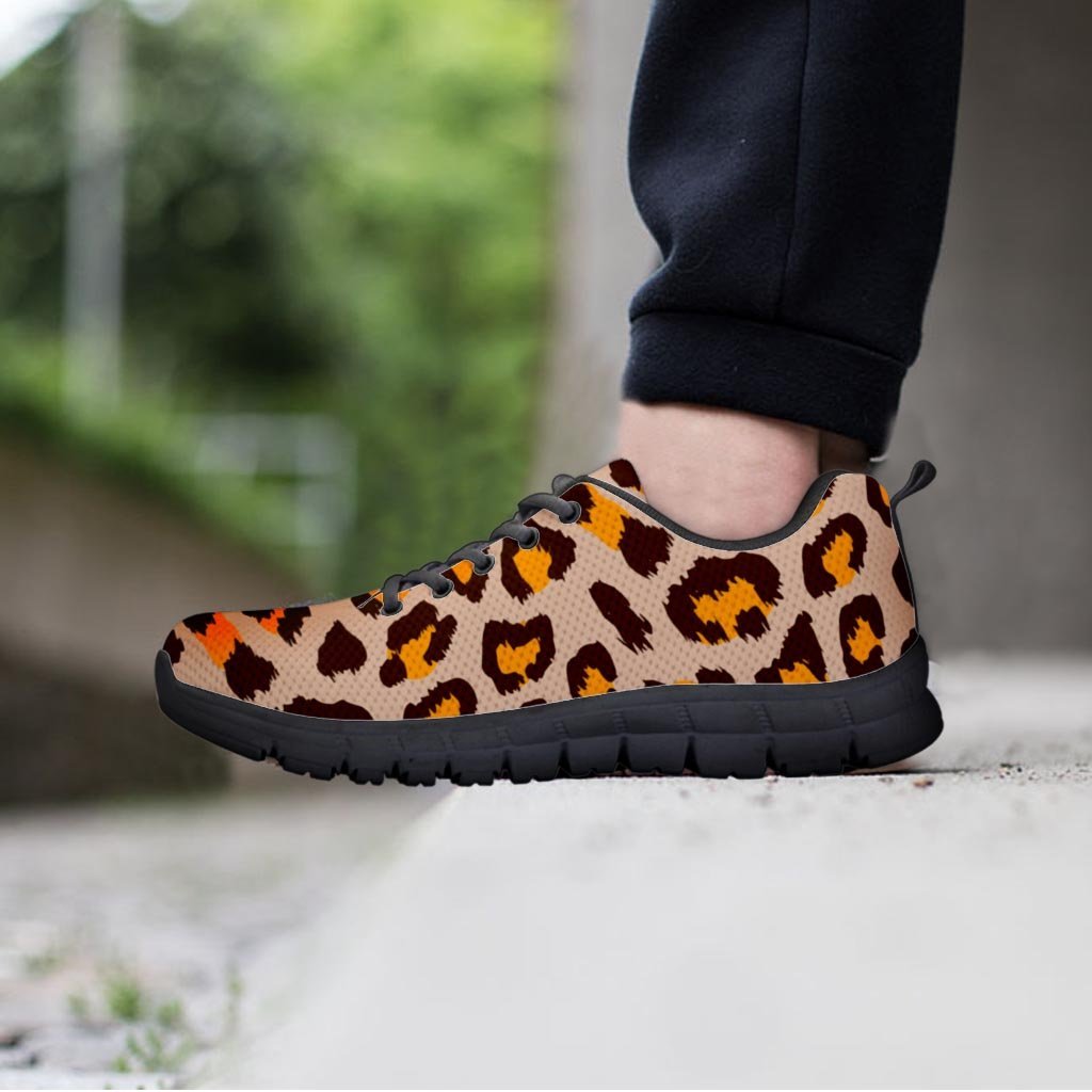 Cheetah Print Women's Sneakers-grizzshop