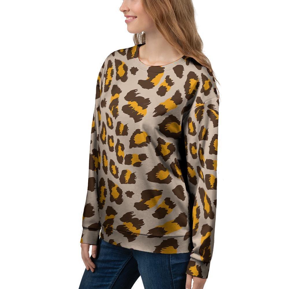 Cheetah Print Women's Sweatshirt-grizzshop