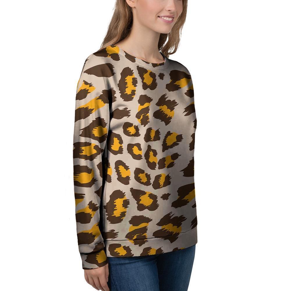 Cheetah Print Women's Sweatshirt-grizzshop