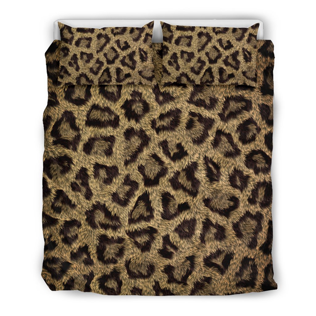 Cheetah Leopard Pattern Print Duvet Cover Bedding Set-grizzshop