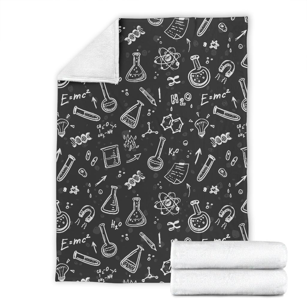 Chemistry Science Pattern Print Blanket-grizzshop