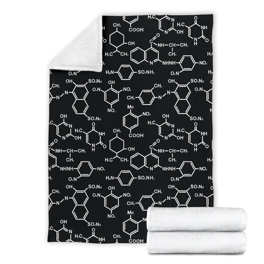 Chemistry Science Pattern Print Blanket-grizzshop