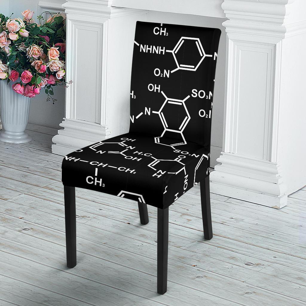 Chemistry Science Pattern Print Chair Cover-grizzshop