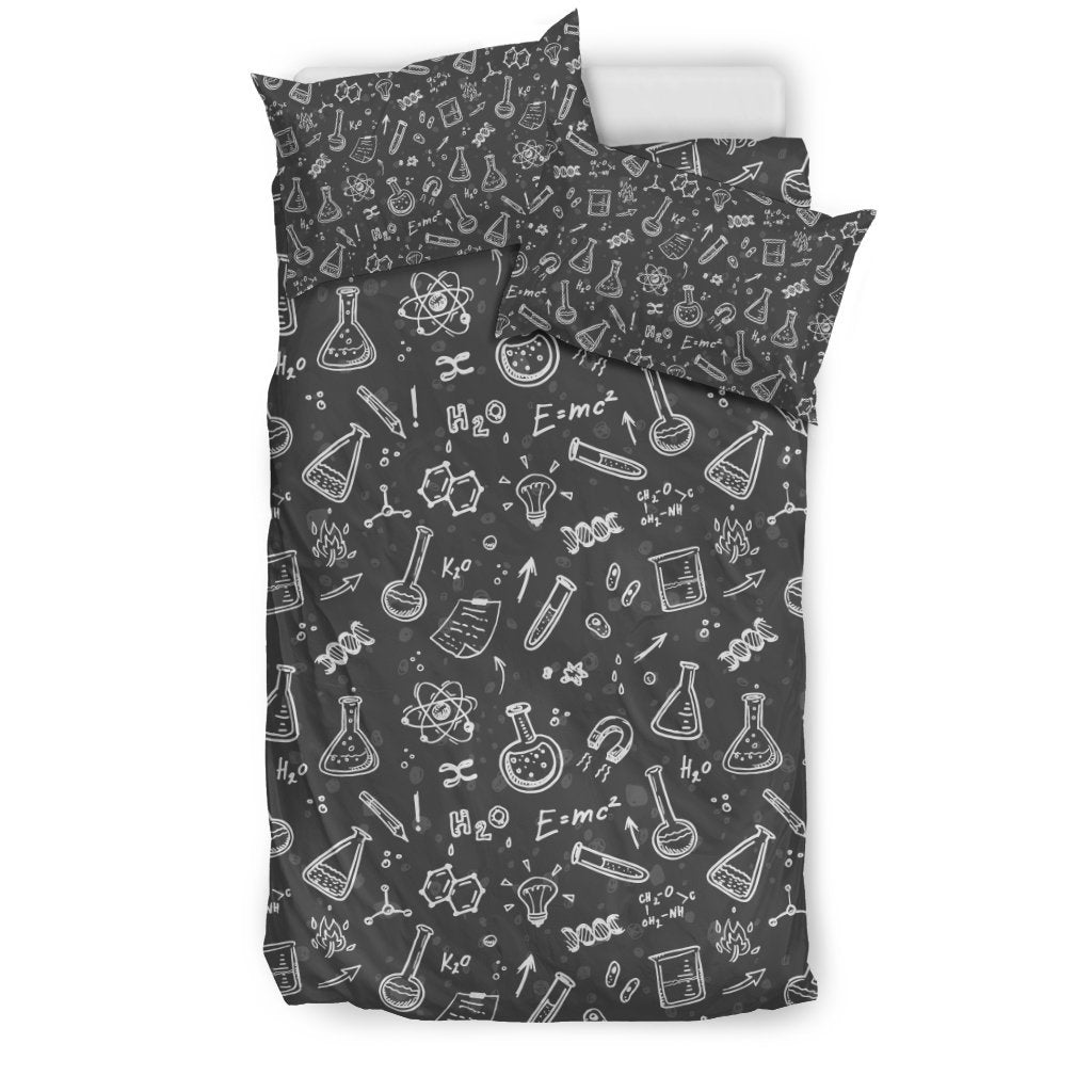 Chemistry Science Pattern Print Duvet Cover Bedding Set-grizzshop