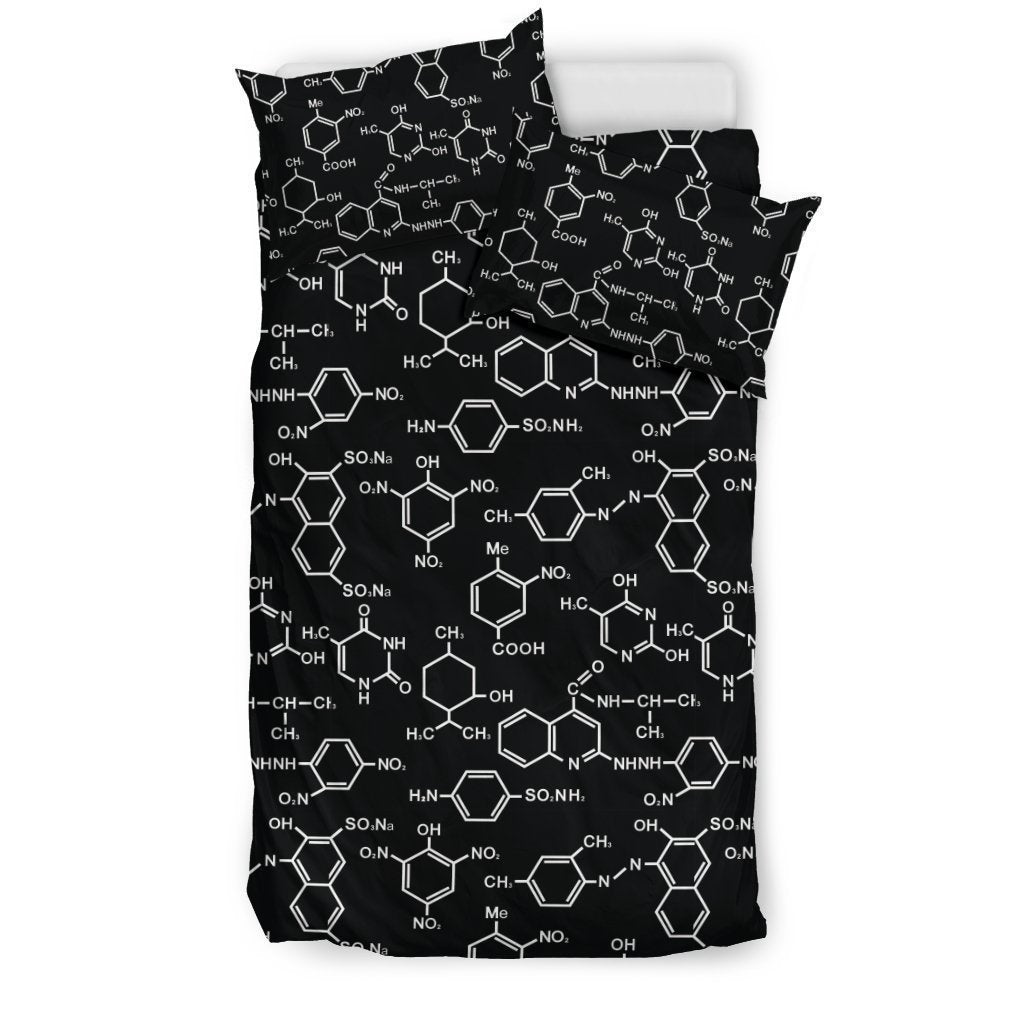 Chemistry Science Pattern Print Duvet Cover Bedding Set-grizzshop