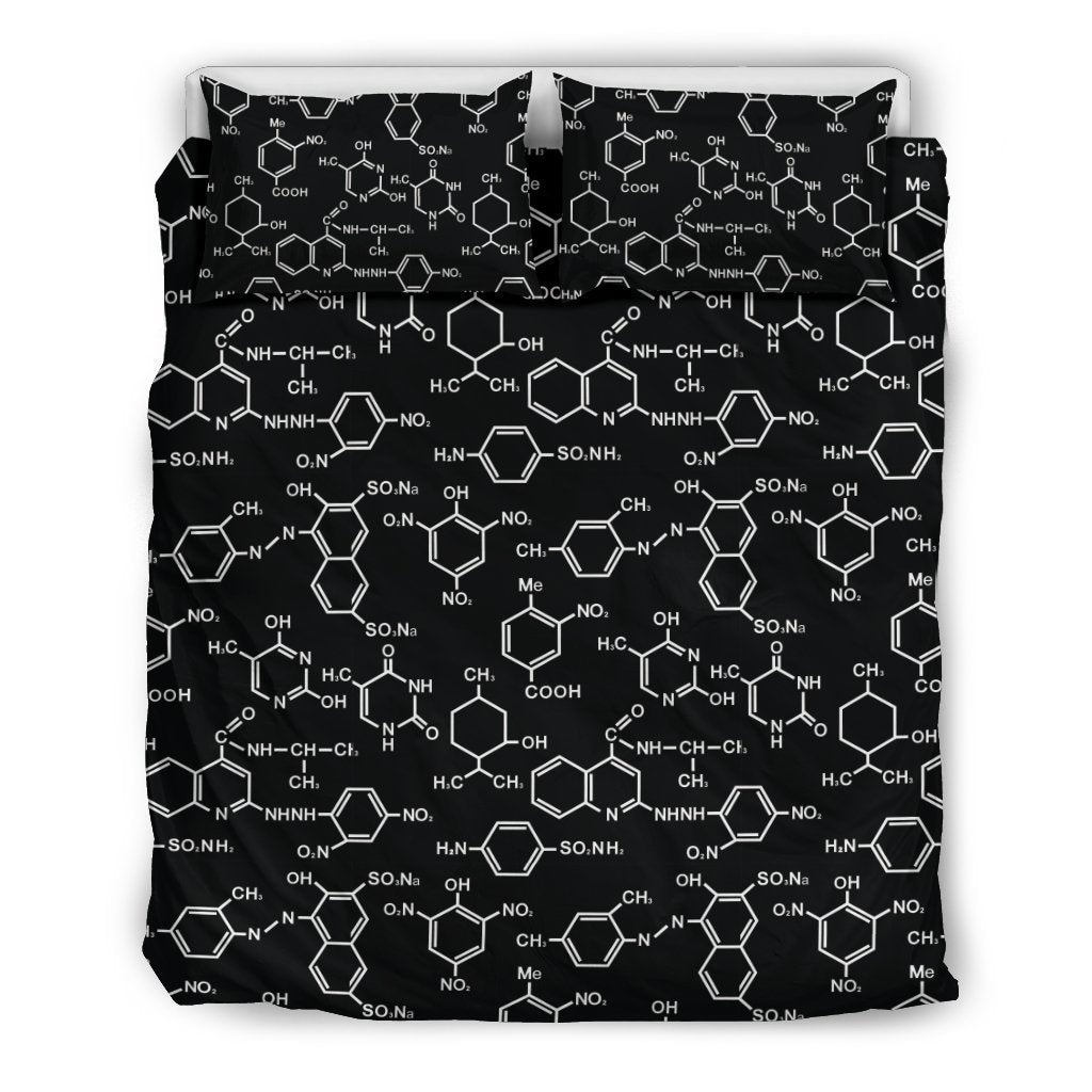 Chemistry Science Pattern Print Duvet Cover Bedding Set-grizzshop