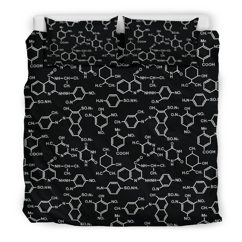 Chemistry Science Pattern Print Duvet Cover Bedding Set-grizzshop