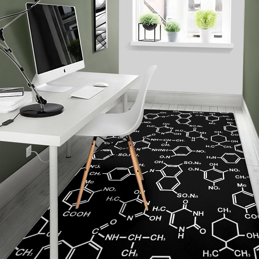 Chemistry Science Pattern Print Floor Mat-grizzshop