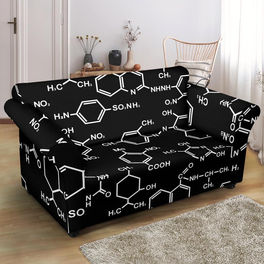 Chemistry Science Pattern Print Loveseat Cover-grizzshop