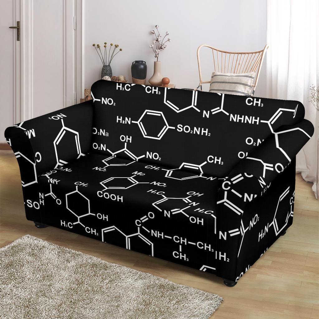 Chemistry Science Pattern Print Loveseat Cover-grizzshop