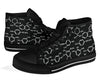 Chemistry Science Pattern Print Men Women's High Top Shoes-grizzshop