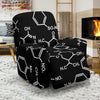 Chemistry Science Pattern Print Recliner Cover-grizzshop