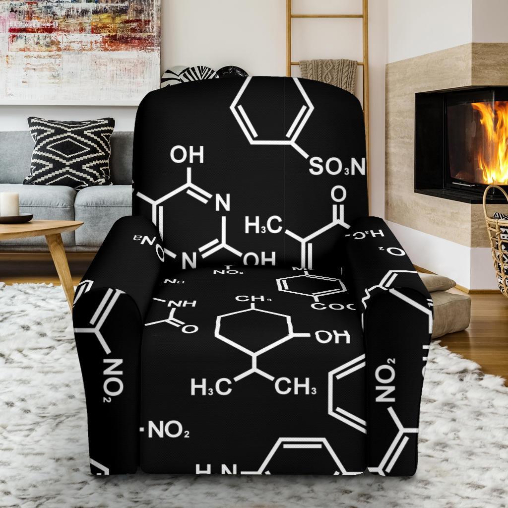 Chemistry Science Pattern Print Recliner Cover-grizzshop