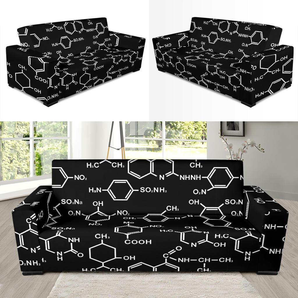 Chemistry Science Pattern Print Sofa Covers-grizzshop