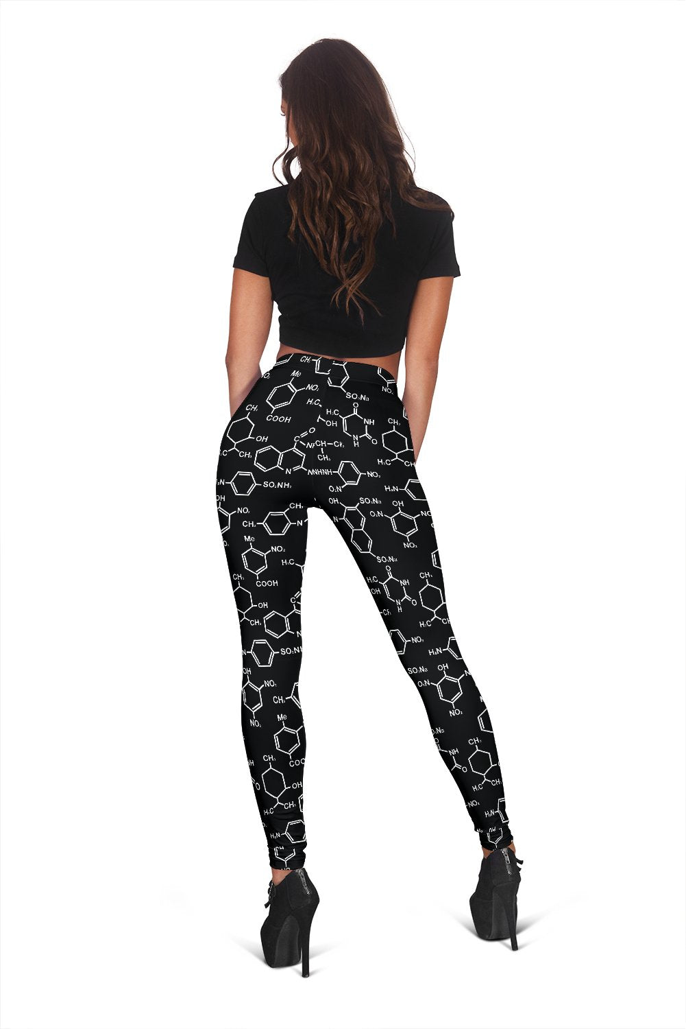 Chemistry Science Pattern Print Women Leggings-grizzshop