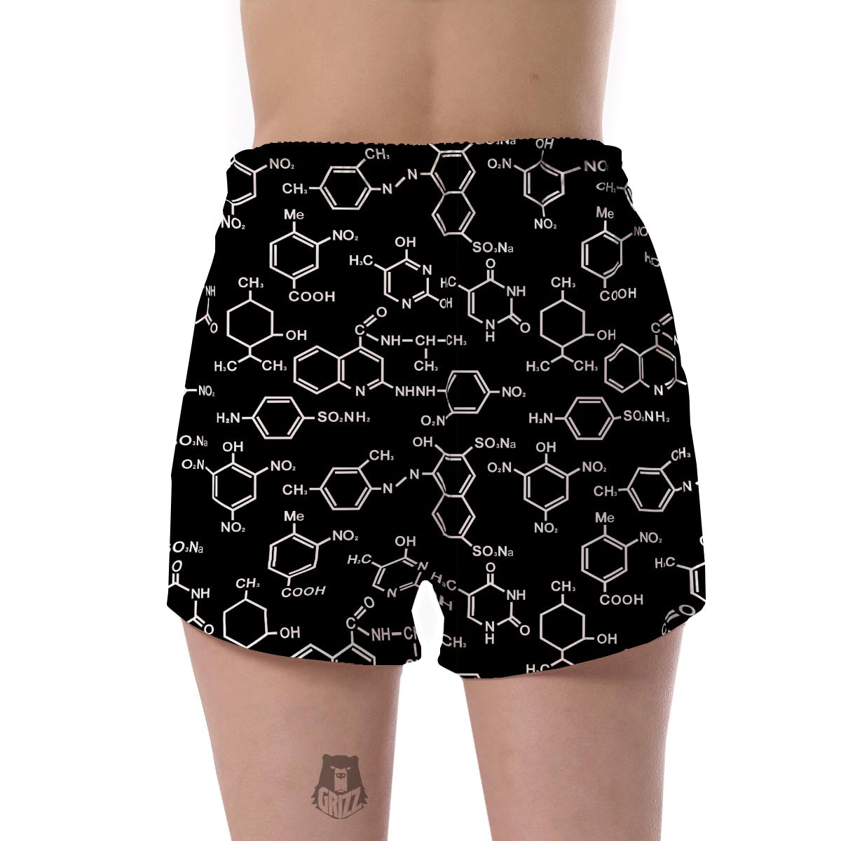 Chemistry Science Pattern Print Women's Shorts-grizzshop