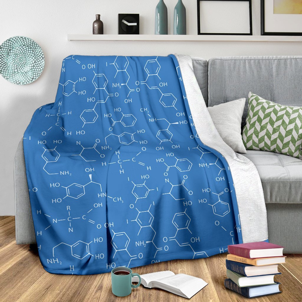 Chemistry Science Print Pattern Blanket-grizzshop