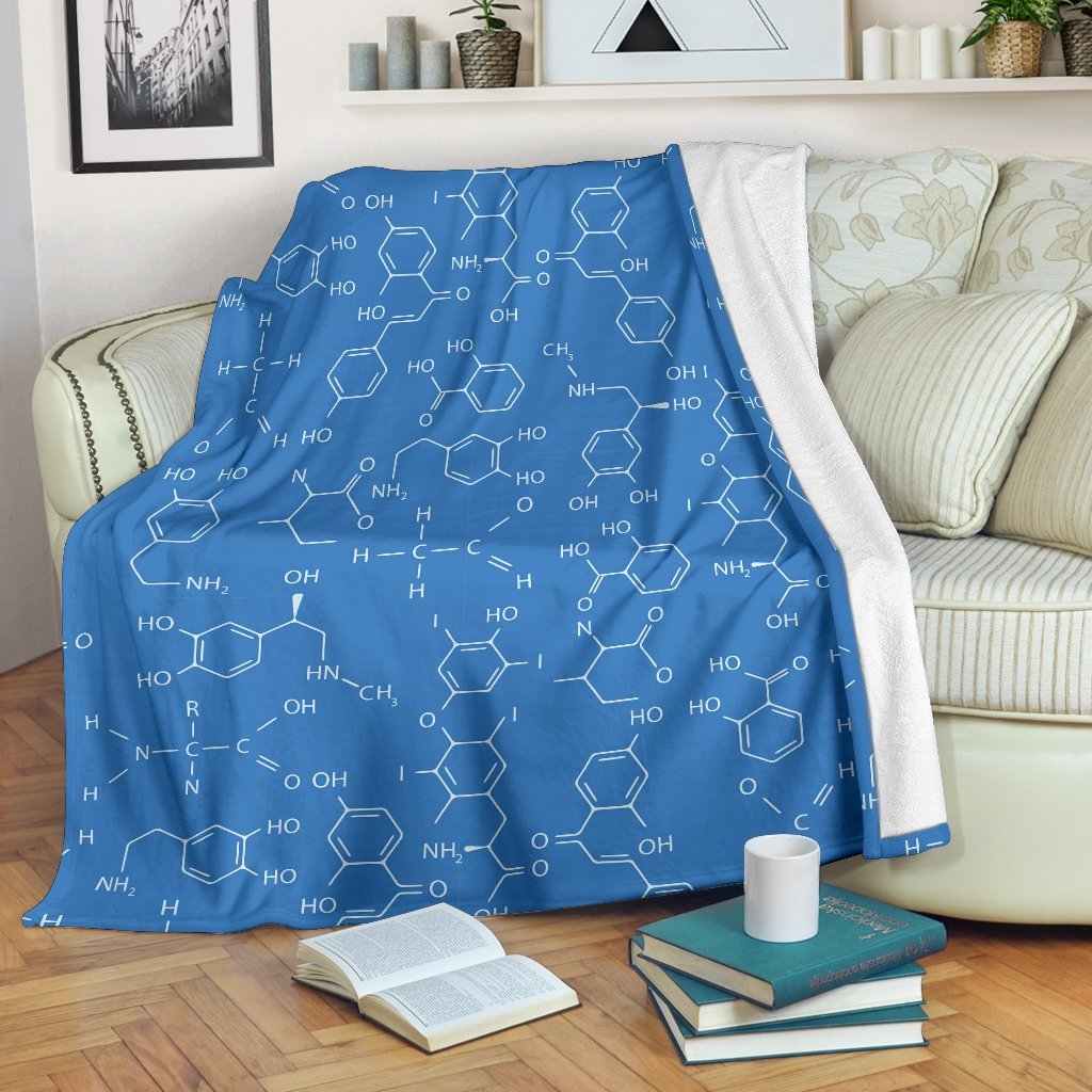 Chemistry Science Print Pattern Blanket-grizzshop