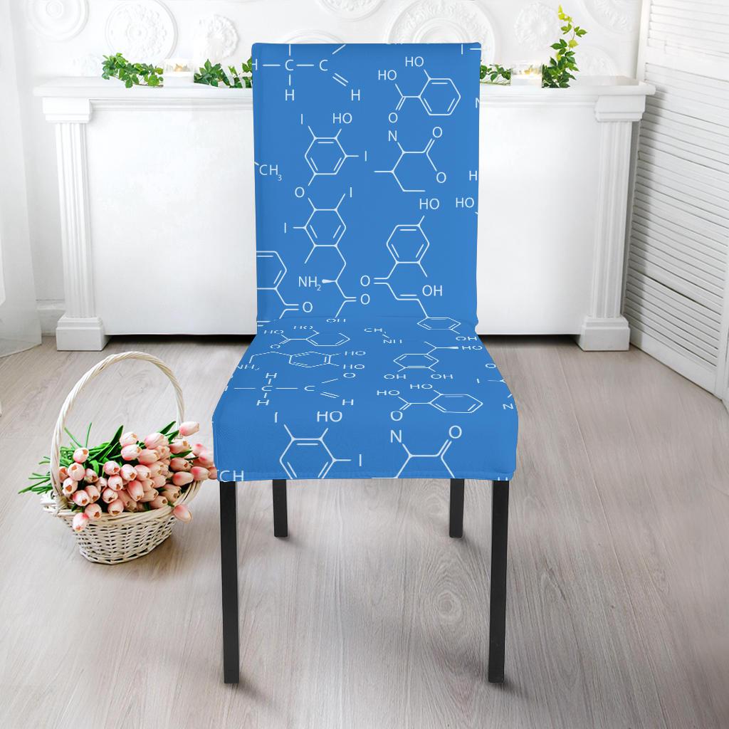 Chemistry Science Print Pattern Chair Cover-grizzshop