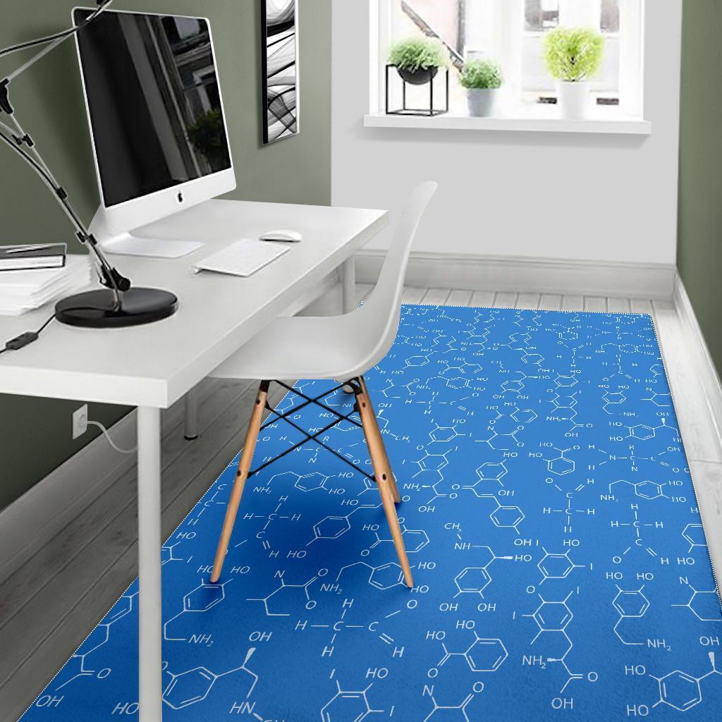 Chemistry Science Print Pattern Floor Mat-grizzshop