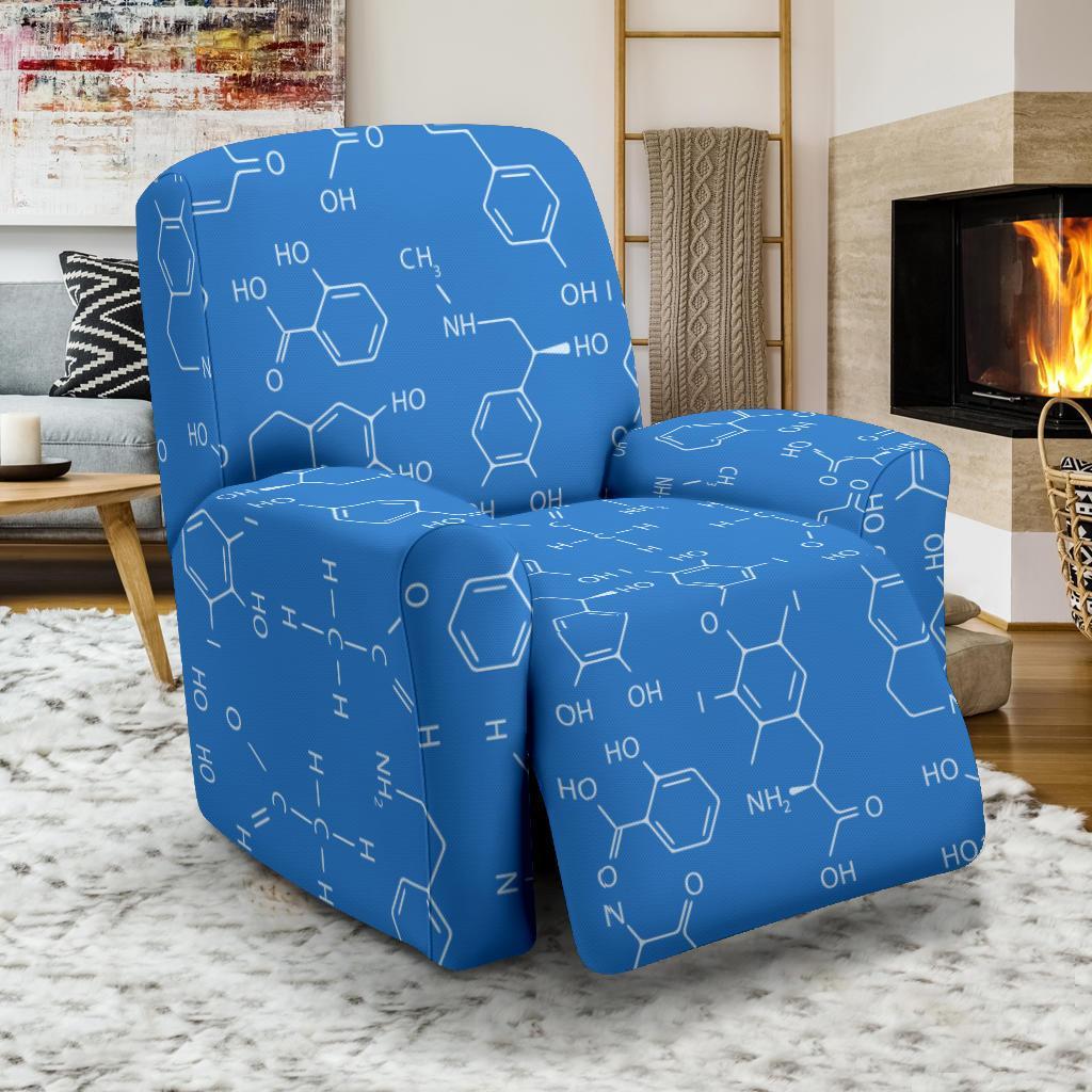 Chemistry Science Print Pattern Recliner Cover-grizzshop