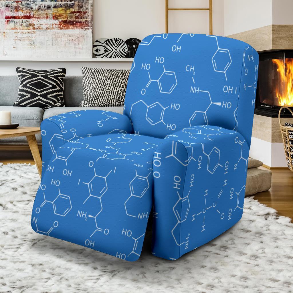 Chemistry Science Print Pattern Recliner Cover-grizzshop