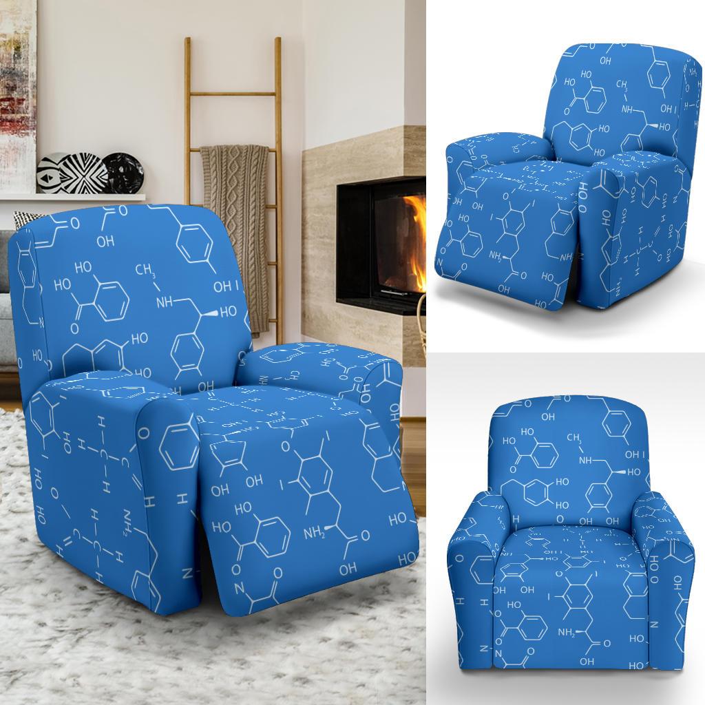 Chemistry Science Print Pattern Recliner Cover-grizzshop