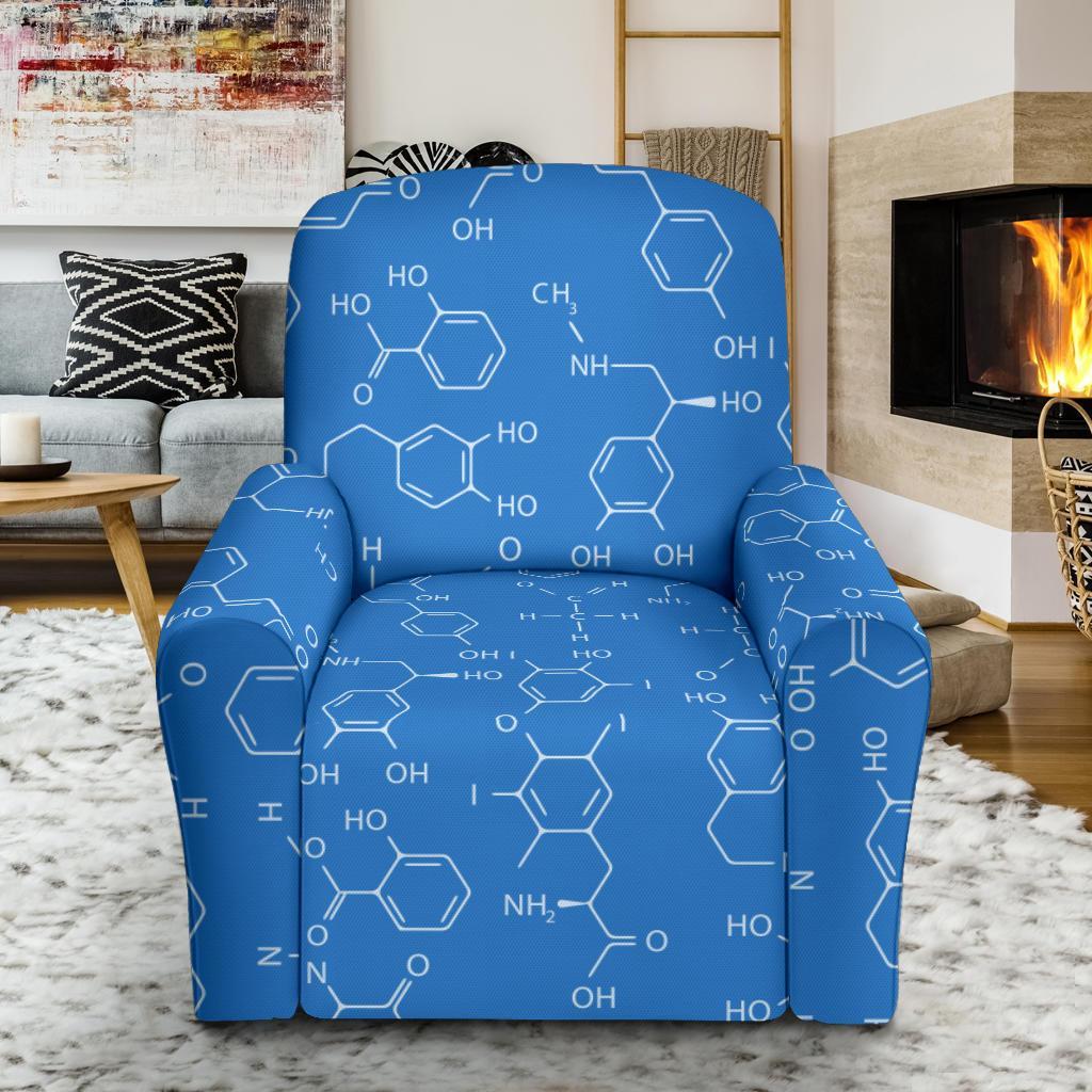 Chemistry Science Print Pattern Recliner Cover-grizzshop