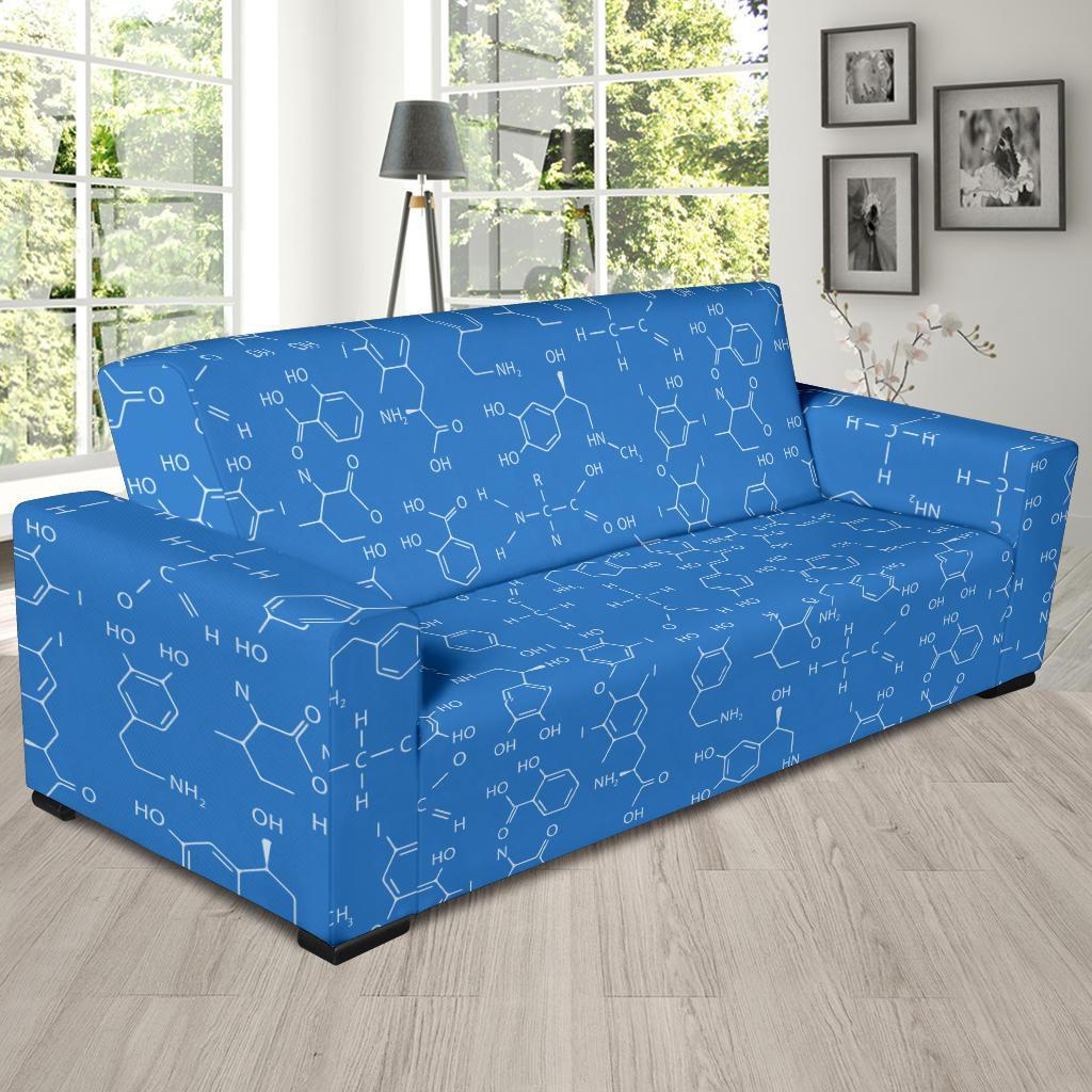 Chemistry Science Print Pattern Sofa Covers-grizzshop