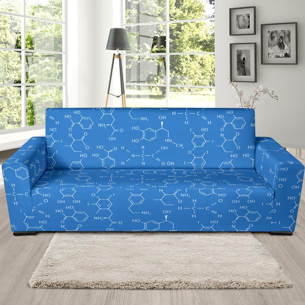 Chemistry Science Print Pattern Sofa Covers-grizzshop