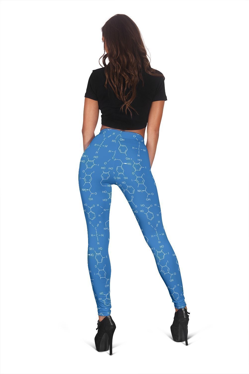 Chemistry Science Print Pattern Women Leggings-grizzshop