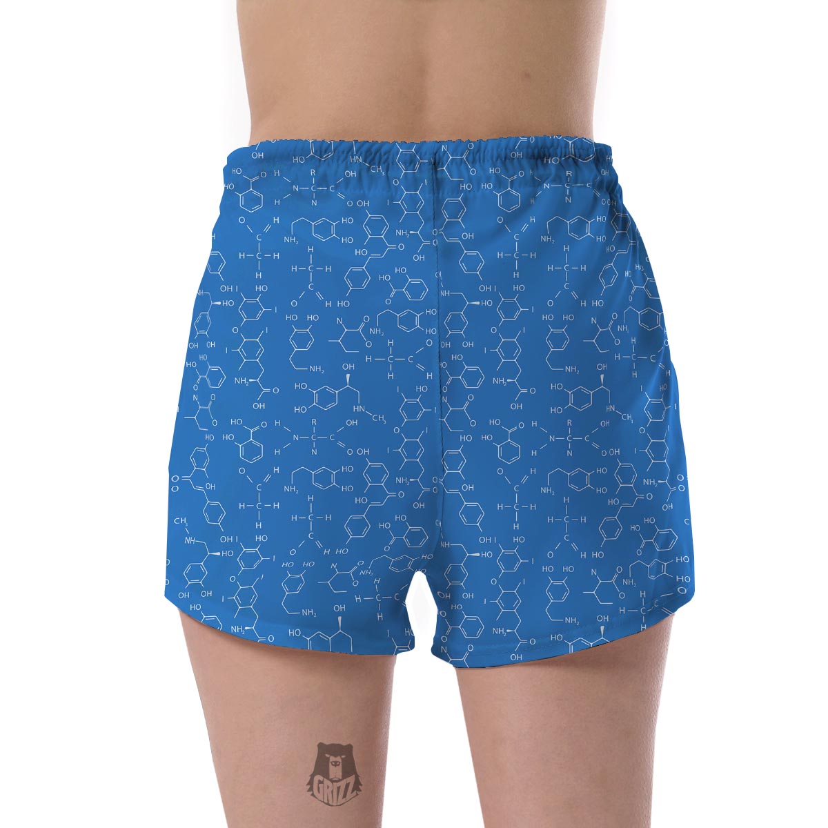 Chemistry Science Print Pattern Women's Shorts-grizzshop