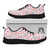 Cherry Blossom Japanese Print Pattern Black Sneaker-grizzshop