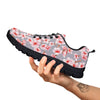 Cherry Blossom Japanese Print Pattern Black Sneaker-grizzshop