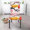 Cherry Blossom Koi Fish Pattern Print Chair Cover-grizzshop