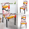 Cherry Blossom Koi Fish Pattern Print Chair Cover-grizzshop