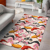 Cherry Blossom Koi Fish Pattern Print Floor Mat-grizzshop