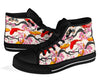 Cherry Blossom Koi Fish Pattern Print Men Women's High Top Shoes-grizzshop