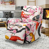 Cherry Blossom Koi Fish Pattern Print Recliner Cover-grizzshop