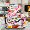 Cherry Blossom Koi Fish Pattern Print Recliner Cover-grizzshop