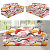 Cherry Blossom Koi Fish Pattern Print Sofa Covers-grizzshop